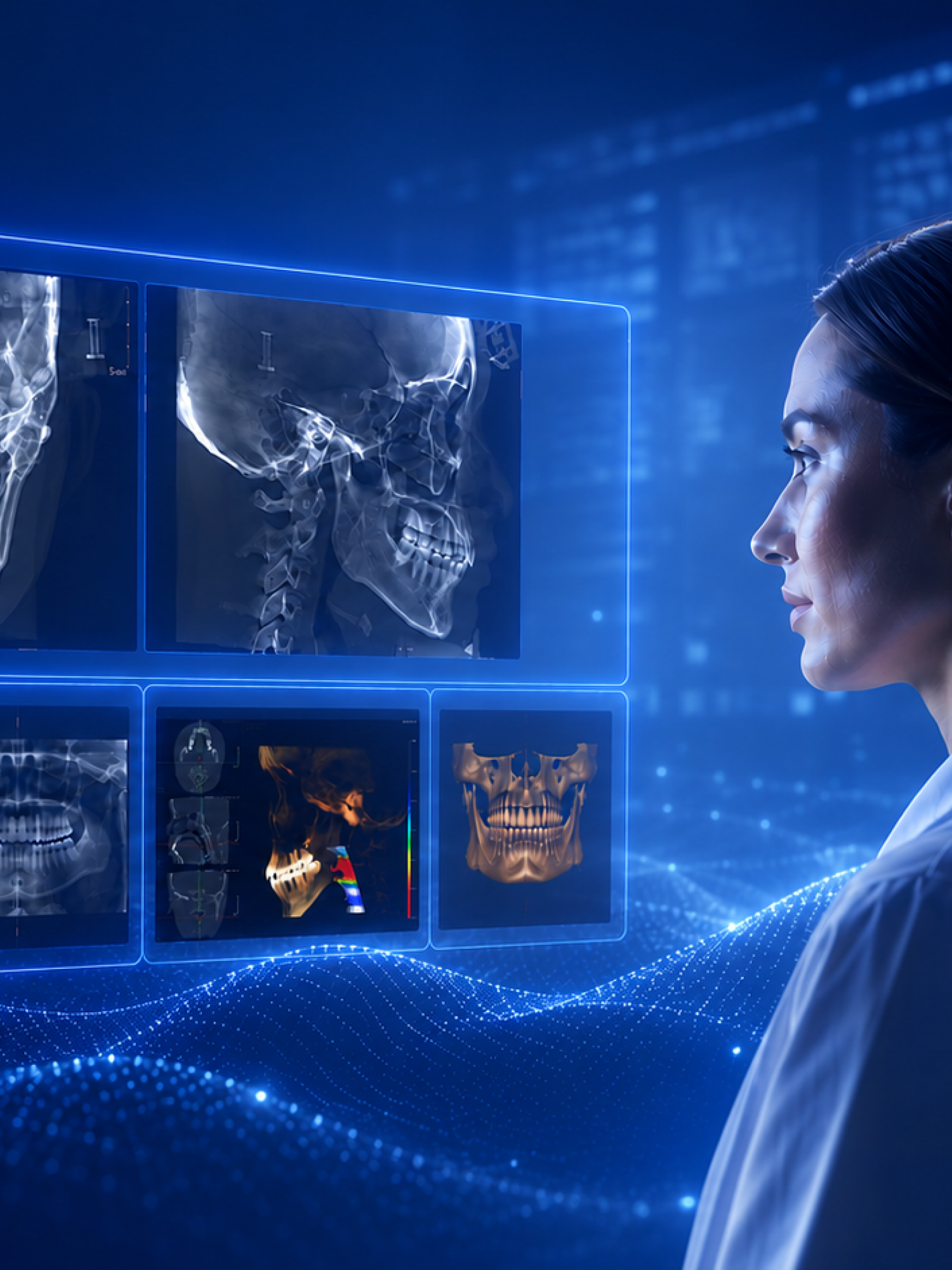 AI-assisted dental imaging workspace